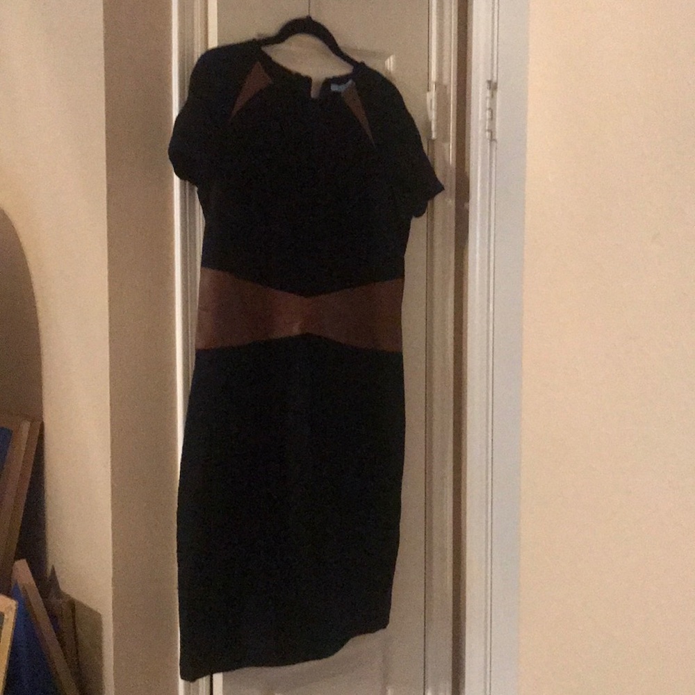 black and brown time-less dress
